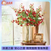 🌾仿真花 仿真花玫瑰花蕾 瑞秋小薔薇花仿真花 人造玫瑰花束 假花家居裝飾餐廳裝飾婚禮裝飾 花園造景花卉擺設 仿真植物