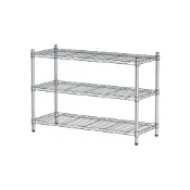 (店+)【dayneeds 日需百備】輕型 90x35x60公分電鍍（鎖管）三層架 鐵力士架/收納層架/鞋架/展示架/層架/鐵架