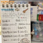 ❤️可開發票❤️國譽日本KOKUYOmini迷你活頁筆記本A7線圈可拆卸學生用清新便攜隨身淡彩曲奇柔光創意方格口袋本子i