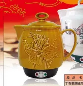 丁香花 陶瓷煎藥壺 (啞巴媳婦) BS-04051