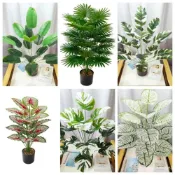 (店+)仿真植物 發票現貨 仿真盆栽 園藝 仿真植物 白斑龜背芋 斑葉龜背芋 仿真龜背芋 仿真室內植物 龜背芋 斑葉