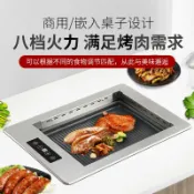 明熙精品屋 【無煙燒烤】燒烤爐 電烤爐 韓式烤肉爐 烤涮一體爐 火鍋燒烤爐 商用燒烤設備 無油煙設計 大功率速熱 家庭聚餐 餐廳營業用
