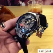 【川澤百貨】機械錶 手錶 男錶杰森斯同款小宇刺青魔獸MP系列個性霸氣酒桶型大爆炸運動硅