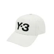 【Y-3 山本耀司】帆布品牌刺繡黑Logo棒球帽(JP1144-白)