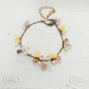 串珠 手環 手鍊 花圈 可加購字母