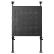 【dayneeds 日需百備】頂天立地 廚房/桌上型烤漆收納架 搭45x42沖孔平面網1片(掛架/網架/櫥櫃下可用)
