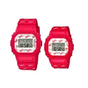 【CASIO 卡西歐】卡西歐 G-SHOCK&BABY-G 天使與惡魔 限量對錶 紅 LOV-20B-4