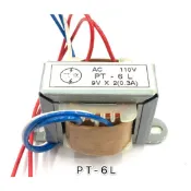 {新霖材料} PT-6L 工業變壓器 AC TO AC 110VAC TO 9VAC 交流變壓器 裸式變壓器 0.3A