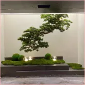 客製化🔥免運🚛可開發票 🌟仿真樹松樹迎客鬆新中式裝飾羅漢松擺件室內大型景觀假樹綠植造景 仿真花 仿真樹  仿真綠植