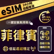 【數位旅遊】菲律賓eSIM 24H自動發貨五分鐘取件1-30天多天數選擇 無須配送 即刻出貨 菲律賓上網卡 宿霧