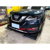 [[娜娜汽車]]日產 T32 2018 小改款 X-TRAIL 專用 定風翼 前下巴 三件式 消光黑 亮黑款 卡夢款