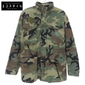 【DOKODEMO】軍用 M-65 YKK 拉鍊第四野戰夾克，男款，卡其色迷彩，小/加長款，1991 年款，小號/加長款 [二手]