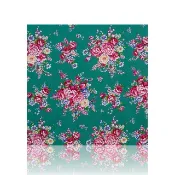 【花布先生】牡丹花布 x 土耳其綠