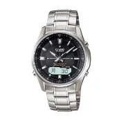 【CASIO 卡西歐 電波錶】薄型-六局電波時計-旅行者最愛(LCW-M100D 銀)