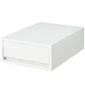 【MUJI 無印良品】PP盒/淺型/正反疊/白灰