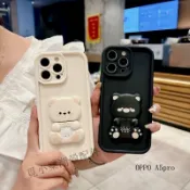 卡通支架磨砂防摔手機殼 適用OPPO A6X A6S A5 A3 pro 5GA3X A72 A38 A31 A9 A5