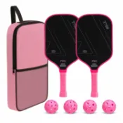 喜挖2店 全碳纖維匹克球拍Pickleball石墨T700粗糙磨砂室外運動加長泡菜槳