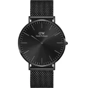 Daniel Wellington DW  經典極簡美學米蘭帶手錶-40mm/黑框 DW00100632 送禮推薦