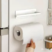(店+)【KOUJI】磁吸紙巾架 紙巾架 置物架 磁吸置物架 置物架 收納架 收納 廚房收納 磁吸收納架 廚房紙巾架