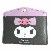 asdfkitty可愛家精品店 asdfkitty*庫洛米 大臉 票卡套 證件套 悠遊卡套 卡片套-日本正版商品