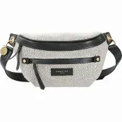 【GIVENCHY 紀梵希】Whip 男女通用 帆布拼接肩胸包/腰包(黑x卡其 肩背包 側背包)