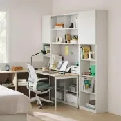 【iloom 怡倫家居】NEWT 1200型L型六層收納書桌組含門片(書桌 桌子 電腦桌 工作桌 學習書桌 學生書桌)