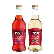 【PONTI】義大利 白酒醋/紅酒醋 500ml 兩款任選 (白葡萄酒醋 紅葡萄酒醋)