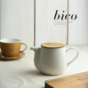 (店+)【美濃燒】【深山miyama】bico系列 焦糖色茶壺(含不鏽鋼茶濾)