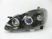 ~~ADT.車燈.車材~~豐田 ALTIS 01~07 直條燈眉光圈H1魚眼黑底大燈一組3800