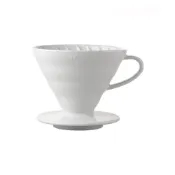 (店+)【HARIO】V60白色陶瓷錐形濾杯 1-4杯 咖啡濾杯 有田燒 VDC-02W