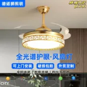 轉機商店 【全光譜護眼】吊扇燈 風扇燈 LED吸頂燈 隱形風扇燈 變頻風扇燈 客廳燈具 餐廳燈具 臥室燈具 現代簡約 遙控調光調色 四季通用