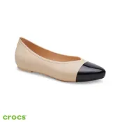 Crocs 卡駱馳 (女鞋) 布魯克林拼色尖頭平底鞋-210321-2DS