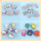 Cute 鞋扣 金屬KT貓鞋扣 marimekko聯名鞋扣 金屬花朵洞洞鞋配件 卡駱馳鞋扣 生日禮物 DIY可拆卸鞋花