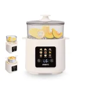 (店+)【RASTO】AP11多功能智慧數控雙層料理蒸煮鍋 煮飯鍋 宿舍 小家庭 蒸煮鍋