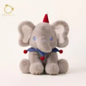 ★SOFT LIFE可愛大象公仔毛絨玩具安撫玩偶娃娃睡覺抱陪伴柔軟兒童