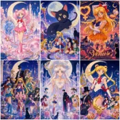 美少女戰士拼圖 300片 500片 1000片 木質拼圖 益智玩具 成人解壓 生日禮物