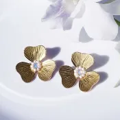 歐泊石與珍珠打造的嘉德麗亞蘭 醫療級不鏽鋼 嘉德麗亞蘭