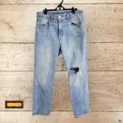 *♡*H&M 淡藍色牛仔褲 L-XL 二手《Anna的百寶箱》
