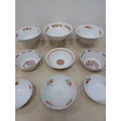 011 A早期正德陶瓷碗公    早期大同陶瓷紅花大同陶瓷飯碗  碗公  早期合義金陶瓷碗公