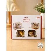 【杰瑞精選】現貨⚡️ DIY迷你屋手作小屋模型微縮場景娃娃屋袖珍屋小貓日記追夢天使美好歲月DIY材料包桌面擺飾禮物