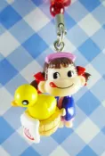 【震撼精品百貨】Peko 不二家牛奶妹 限定版手機吊飾-鴨子 震撼日式精品百貨