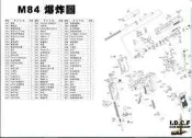 【IDCF 艾利斯工坊】WE M84系列 零件編號 #063 止付螺絲2.5X9MM 適用獵豹 小92
