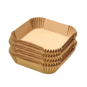 (店+)【蕉蕉購物】氣炸鍋烘焙紙 方形大款 50入氣炸鍋紙 料理紙 料理 紙盤 隔油紙 隔油紙 食品調理紙