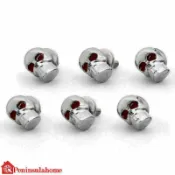 5mm骷髏頭造型風鏡螺絲10pcs-極限超快感