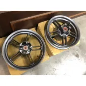 GOGORO 2 原廠前後輪框 鋁圈 G2 Plus 版本 前14吋2.15J / 後13吋2.5J 狀況良好 無變形故
