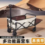 折疊推車 摺疊推車 購物車 買菜車 手推車 推車 手拉車全場免運擺攤小推車可摺疊露營車遮陽傘戶外營地便攜式購物車野餐.