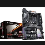 三和電腦配件店 技嘉B450 AORUS ELITE 大板 AM4主機板 支援AMD Ryzen 5代 CPU 拆機板 電腦零組件 高效能電競主機板