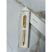 【MIKIMOTO】絕版限量金色小狗珍珠筆 (全新筆身 / 可愛足跡設計 / 附原廠盒 / 日本精品)