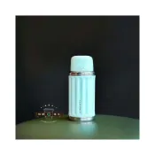 (店+)星巴克咖啡小清新薄荷綠簡約復古條紋大容量不銹鋼保溫杯子茶水杯