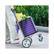 (店+)便攜購物爬樓梯買菜車小拉車家用折疊輕便大輪拉杆拖車老人手推車